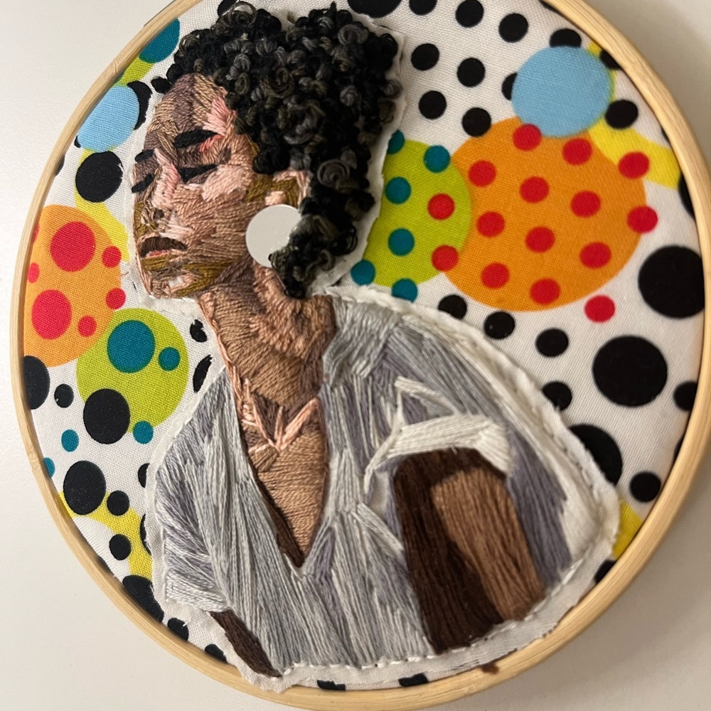 GROOVE IS IN THE HEART Embroidered Art - Picture 3 of 4